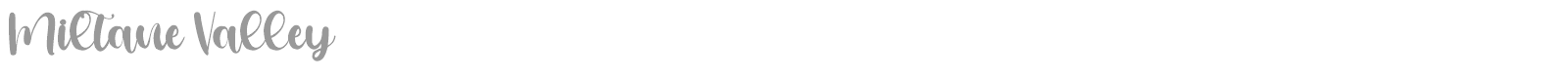 Miltane Valley font preview